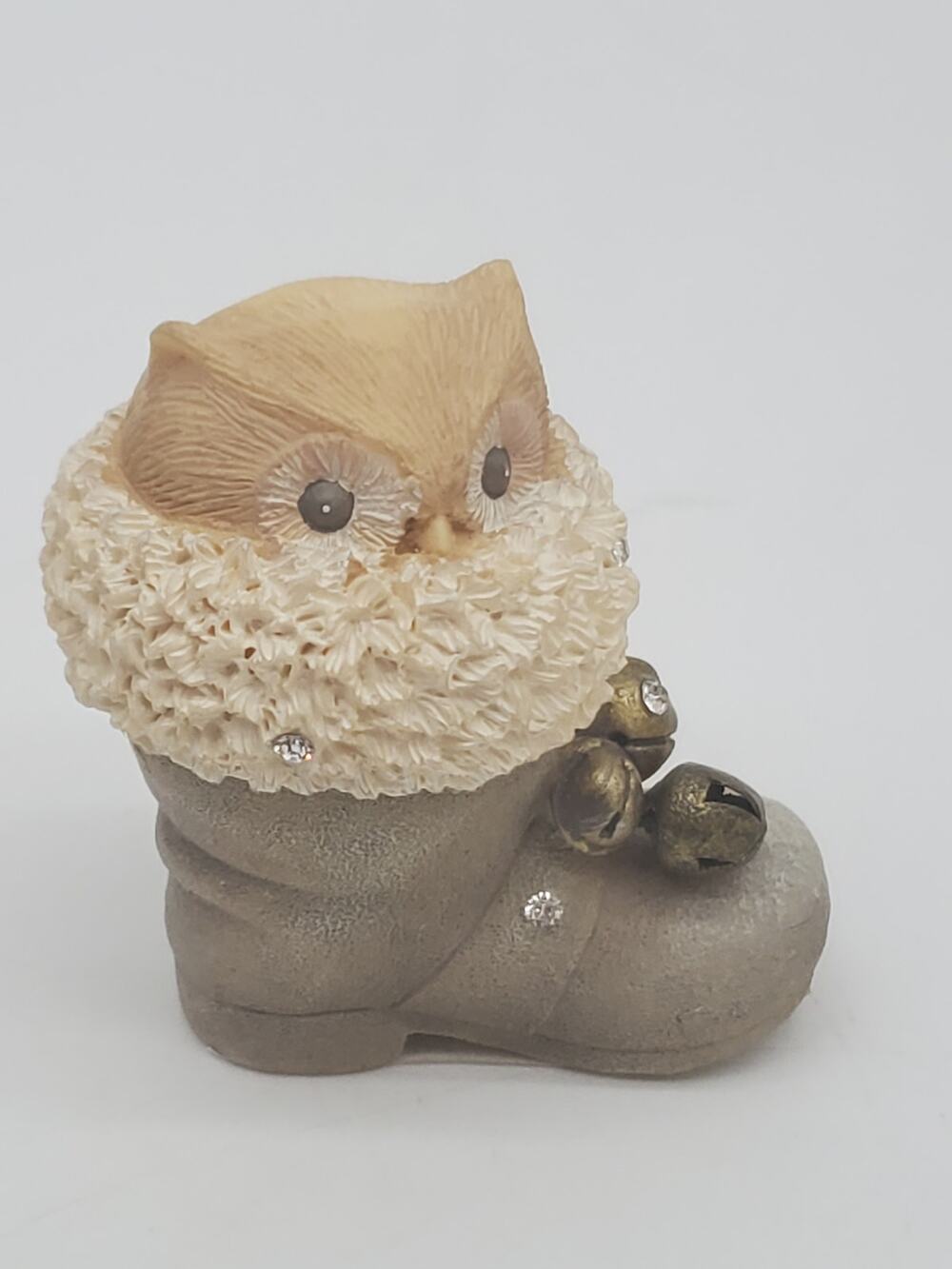 Owl in Boots Resin Mini Figurine